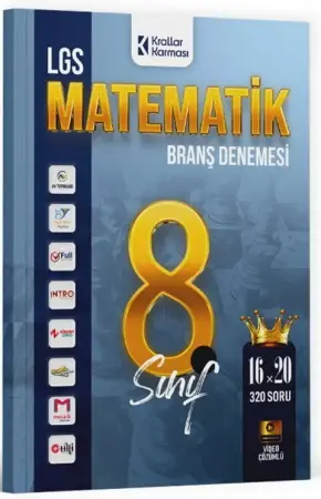 Krallar Karması Yayınları 8. Sınıf LGS Matematik Branş Denemeleri (2026)