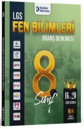 Krallar Karması Yayınları 8. Sınıf LGS Fen Bilimleri 16 x 20 Branş Denemeleri (2026-2027)