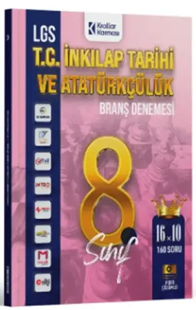 Krallar Karması Yayınları 8. Sınıf LGS T.C. İnkılap Tarihi ve Atatürkçülük 16 x 10 Branş Denemeleri (2026-2027)