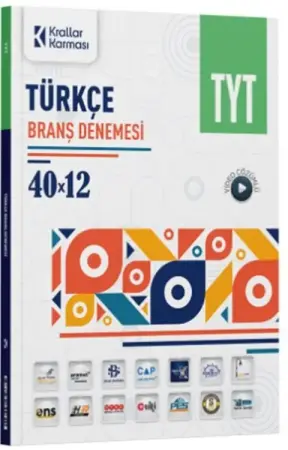 Krallar Karması Yayınları TYT Türkçe 40 x 12 Branş Denemesi (2025-2026)