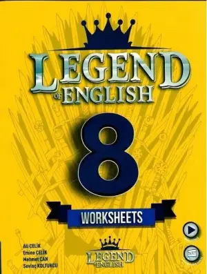 Legend English Yayınları 8. Sınıf LGS İngilizce Worksheets Çalışma Kitabı (2024-2025)