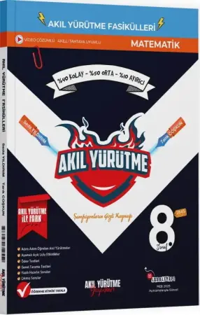 Akıl Yürütme Yayınları 8. Sınıf Matematik 6'lı Fasikül Set (2025-2026)