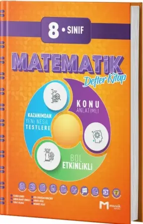 Mozaik Yayınları 8. Sınıf Matematik Mozaik Defter (2025-2026)