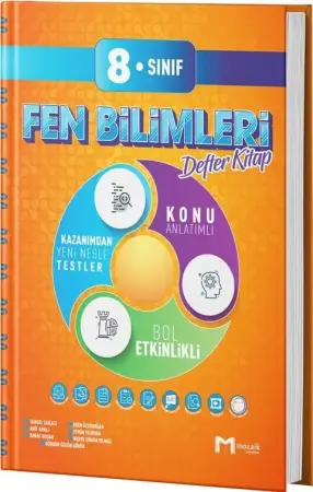 Mozaik Yayınları 8. Sınıf LGS Fen Bilimleri Mozaik Defter (2025-2026)