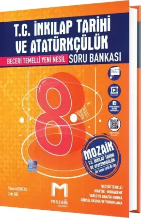 Mozaik Yayınları 8. Sınıf LGS T.C. İnkılap Tarihi ve Atatürkçülük Soru Bankası (2026-2027)
