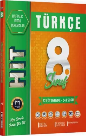 Mozaik Yayınları 8. Sınıf LGS Türkçe Hit 32'li Deneme (2026-2027)
