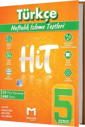 Mozaik Yayınları 5. Sınıf Türkçe HİT 32 Deneme (2025-2026)