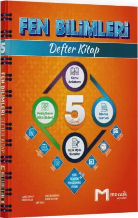 Mozaik Yayınları 5. Sınıf Fen Bilimleri Defter Kitap (2025-2026)