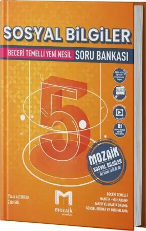 Mozaik Yayınları 5. Sınıf Sosyal Bilgiler Soru Bankası (2025-2026)