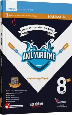 Akıl Yürütme Yayınları 8. Sınıf LGS Matematik 1. Fasikül Çarpanlar ve Katlar (2025-2026)