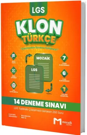 Mozaik Yayınları 8. Sınıf LGS Türkçe Klon Deneme (2025-2026)
