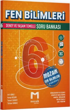 Mozaik Yayınları 6. Sınıf Fen Bilimleri Soru Bankası (2025-2026)