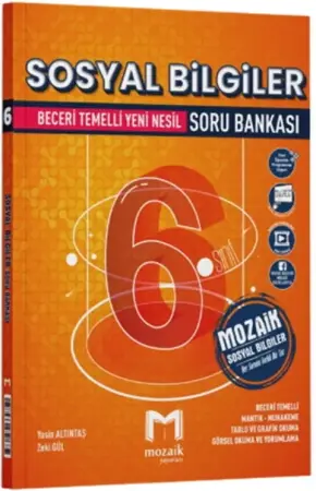 Mozaik Yayınları 6. Sınıf Sosyal Bilgiler Soru Bankası (2025-2026)