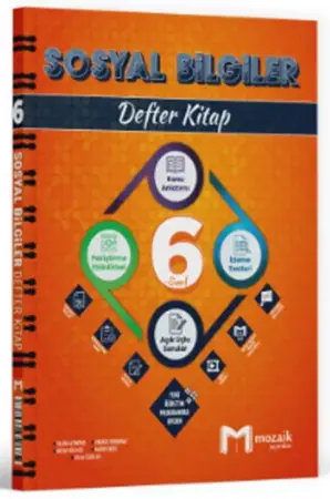 Mozaik Yayınları 6. Sınıf Sosyal Bilgiler Defter Kitap (2025-2026)