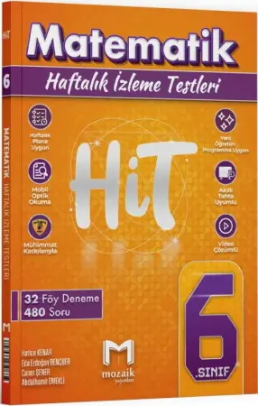 Mozaik Yayınları 6. Sınıf Matematik HİT 32'li Deneme (2025-2026)
