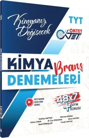 Oktet Yayınları TYT Kimya Branş Denemeleri (2025-2026)