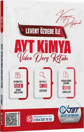 Oktet Yayınları YKS Alan Yeterlilik Testi (AYT) Kimya Video Ders Kitabı (2025-2026)