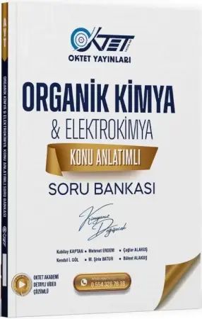 OKTET Yayınları AYT Organik Kimya Elektrokimya Konu Anlatımlı Soru Bankası (2026)