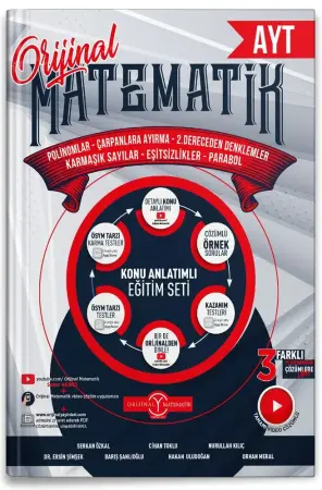 Orijinal Matematik Yayınları YKS AYT Konu Anlatımlı Soru Bankası Polinomlar, Çarpanlara Ayırma ve 2. Dereceden Denklemler (2025-2026)
