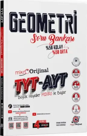 Orijinal Matematik Yayınları YKS TYT AYT Mikro Orijinal Geometri Soru Bankası (2026-2027)
