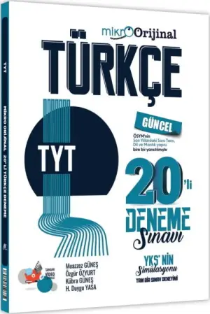 Orijinal Matematik Yayınları TYT Mikro Türkçe 20'li Deneme Sınavı (2025-2026)