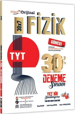 Orijinal Matematik Yayınları TYT Mikro Fizik 30'lu Deneme Sınavı (2025-2026)