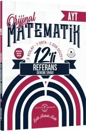 Orijinal Matematik Yayınları YKS AYT Matematik Referans 12'li Deneme (2025-2026)