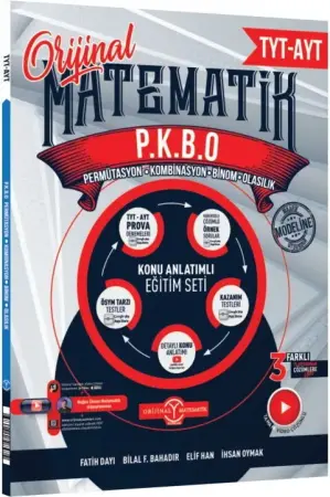 Orijinal Matematik Yayınları YKS TYT AYT Permütasyon Kombinasyon Binom Olasılık Konu Anlatımlı Eğitim Seti (2026-2027)