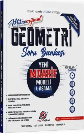 Orijinal Matematik Yayınları Mikro Orijinal TYT Geometri Maarif Model 1. Aşama Soru Bankası (2026)