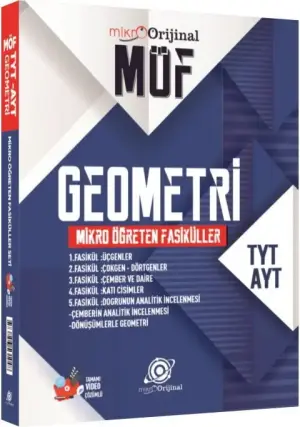 Orijinal Matematik Yayınları TYT AYT Geometri Mikro Öğreten Fasiküller (MÖF) Seti (2025-2026)