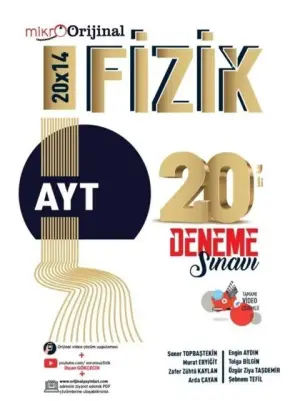 Orijinal Matematik Yayınları Mikro YKS Alan Yeterlilik Testi (AYT) 20'li Fizik Denemesi (2024-2025)