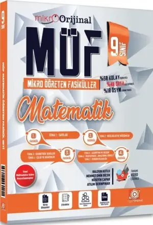 Orijinal Matematik Yayınları 9. Sınıf Matematik MÖF Mikro Öğreten Fasikül Seti (2026-2027)
