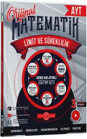 Orijinal Yayınları AYT Matematik Limit ve Süreklilik Konu Anlatımlı Soru Bankası (2026-2027)