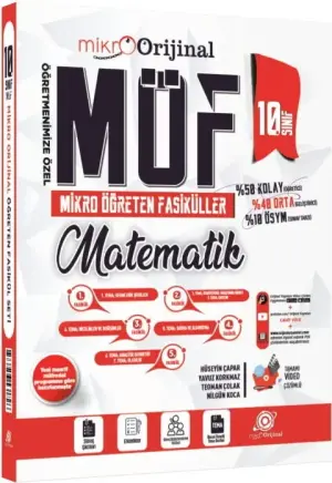 Orijinal Matematik Yayınları 10. Sınıf Mikro Öğreten Fasiküller (MÖF) Matematik Seti (2026-2027)