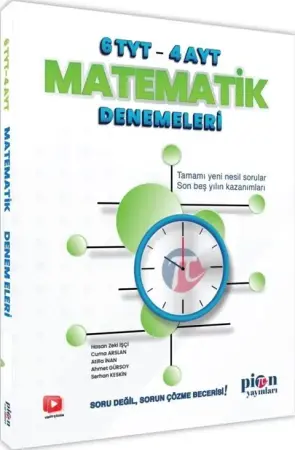 Pion Yayınları TYT AYT Matematik 6+4 Deneme (2025)