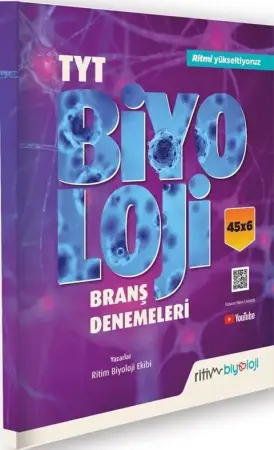 Ritim Biyoloji Yayınları TYT Biyoloji 45 x 6 Branş Denemeleri (2024-2025)