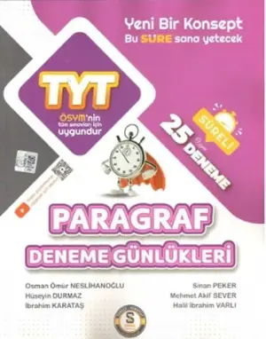 Süre Yayınları TYT Paragraf 25'li Deneme Günlükleri (2025-2026)