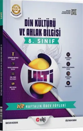 ULTİ Yayınları 8. Sınıf LGS Din Kültürü ve Ahlak Bilgisi Haftalık Ödev Föyleri (2026-2027)