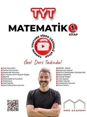 Alan Yayınları Moz Akademi TYT Matematik 1. Kitap Tamamı Çözümlü Soru Bankası (2024-2025)