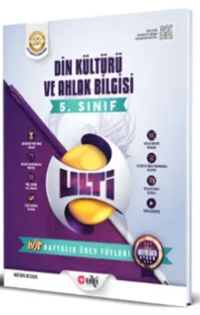 ULTİ Yayınları 5. Sınıf Din Kültürü ve Ahlak Bilgisi Haftalık Ödev Föyleri (2025-2026)
