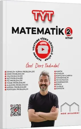 Alan Yayınları Moz Akademi TYT Matematik 2. Kitap Tamamı Çözümlü Soru Bankası (2024-2025)