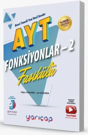 Yarıçap Yayınları AYT Matematik Fonksiyonlar 2 Fasikülü (2024-2025)