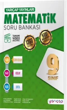 Yarıçap Yayınları 9. Sınıf Matematik Soru Bankası (2026-2027)