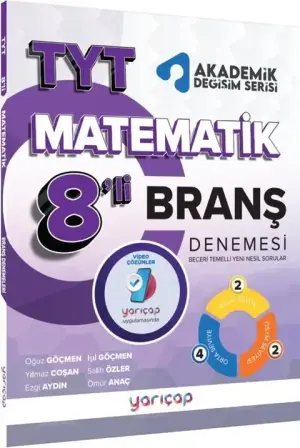 Yarıçap Yayınları TYT Matematik 8'li Deneme (2025)