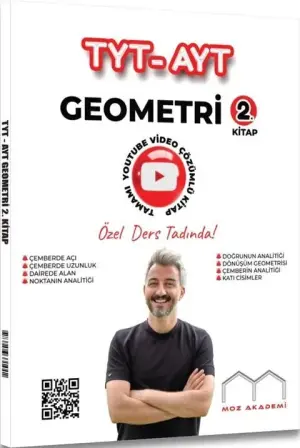 Alan Yayınları Moz Akademi TYT AYT Geometri 2. Kitap Tamamı Çözümlü Soru Bankası (2024-2025)