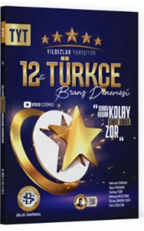 Yıldızlar Yarışıyor Yayınları TYT Türkçe 12'li Branş Denemesi (2025-2026)
