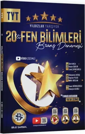 Yıldızlar Yarışıyor Yayınları TYT Fen Bilimleri 20'li Branş Denemesi (2025-2026)