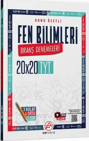 Alan Yayınları TYT Fen Bilimleri Konu Özetli Branş Denemeleri (2025)