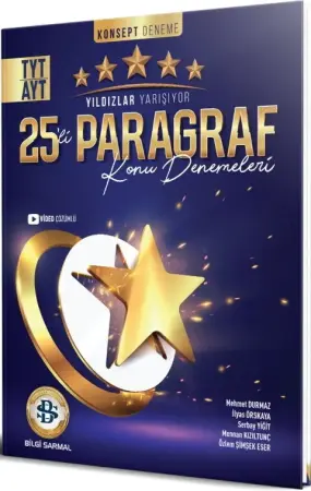 Yıldızlar Yarışıyor Yayınları TYT AYT Paragraf Yıldızlar Yarışıyor 25'li Branş Denemesi (2025-2026)