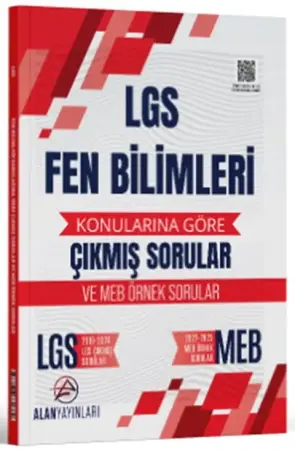 Alan Yayınları 8. Sınıf LGS Fen Bilimleri Konularına Göre Çıkmış Sorular (2025)